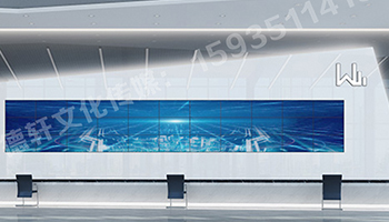 萬國質(zhì)保二手車交易港 服務臺背景墻logo 三面發(fā)光字